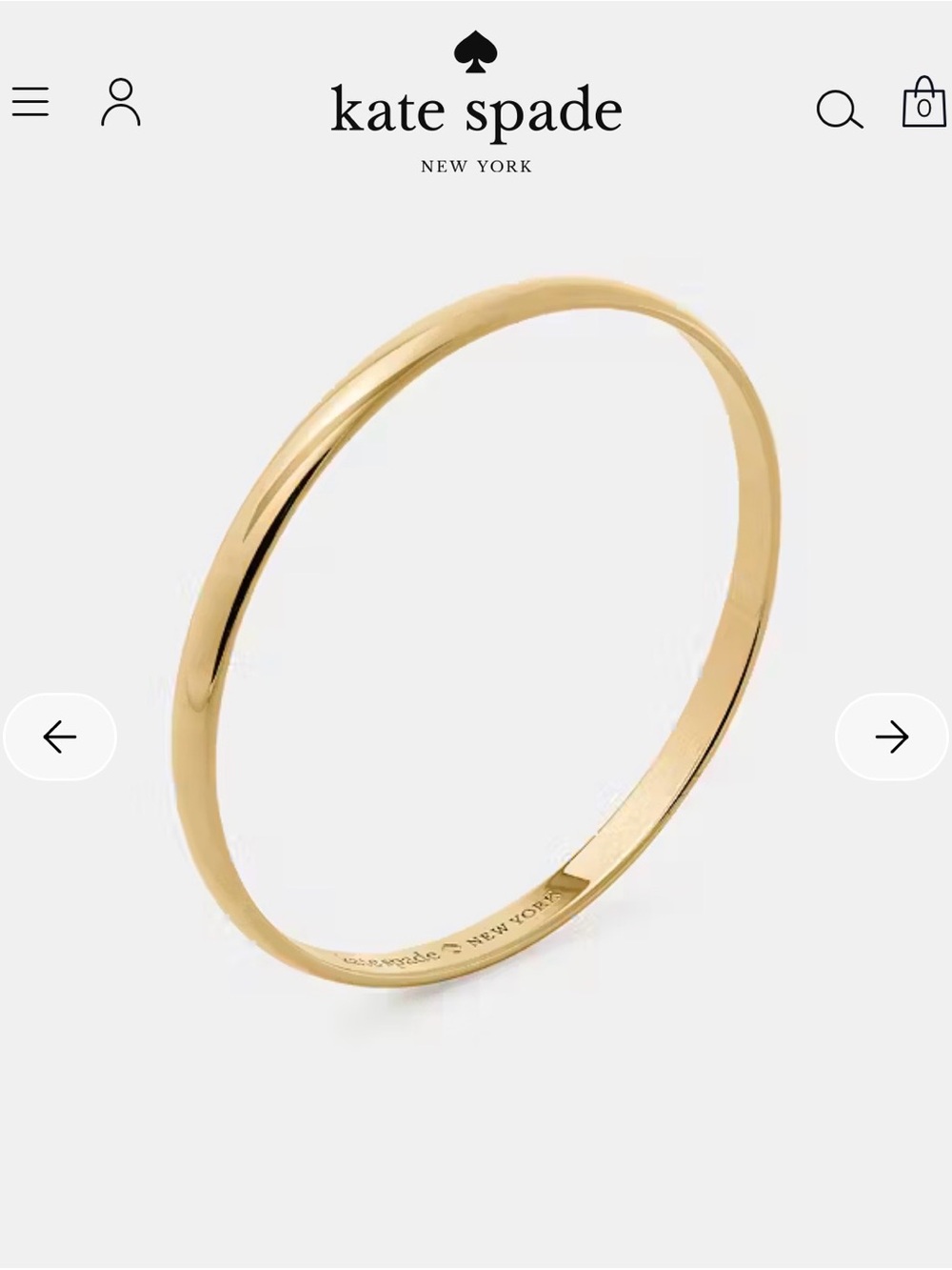 Kate Spade Heart of Gold Bangle